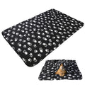 UEETEK Pet Dog Cat Paw Print Fleece Throw Blanket